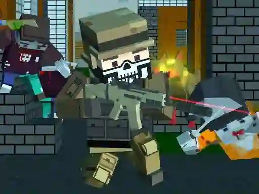 Gra Pixel shooter zombie Multiplayer w Internecie