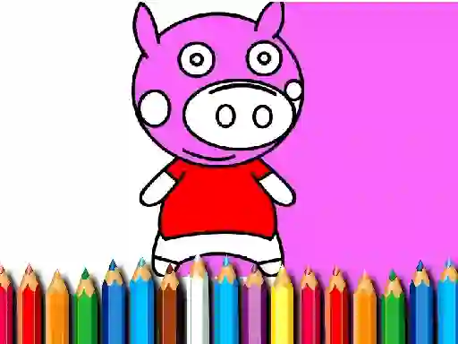 Gra Back To School Coloring Book Pig w Internecie
