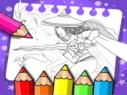 Gra Raya And The Last Dragon Coloring Book w Internecie