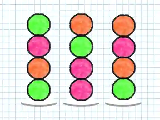 Gra Ball Sort Paper Note w Internecie