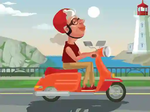 Gra City Scooter Ride Coloring w Internecie