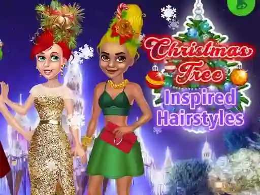 Gra Christmas Tree Inspired Hairstyles w Internecie