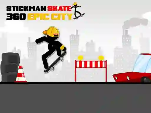 Gra Stickman Skate 360 Epic City w Internecie