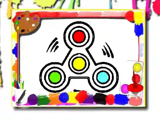 Gra Fidget Spinner Coloring Book w Internecie