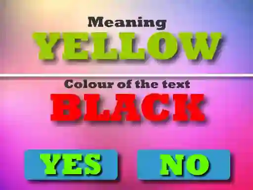 Gra Colour Text Challeenge w Internecie