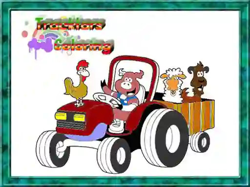 Gra Tractor Coloring Pages w Internecie