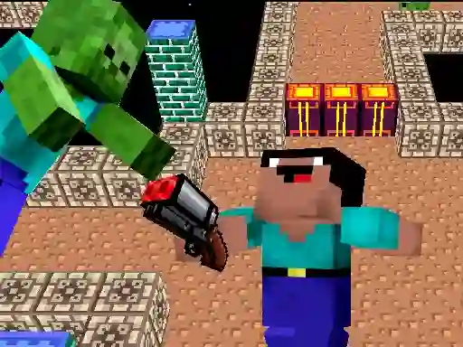 Gra Space Adventure: Noobiks Battle vs Zombies w Internecie