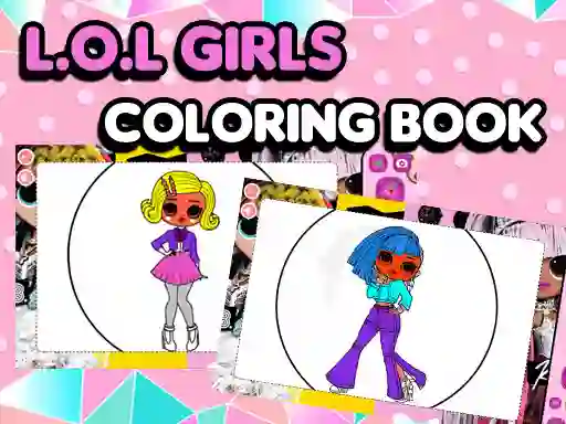 Gra L.O.L OMG Girls Coloring Book w Internecie