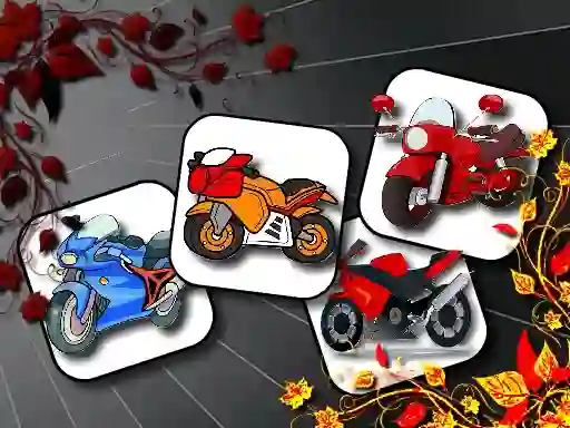 Gra Cartoon Motorbikes Memory w Internecie