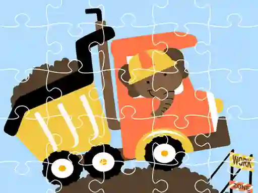 Gra Dumper Trucks Jigsaw w Internecie