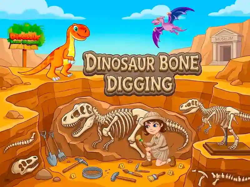 Gra Dinosaur Bone Digging w Internecie