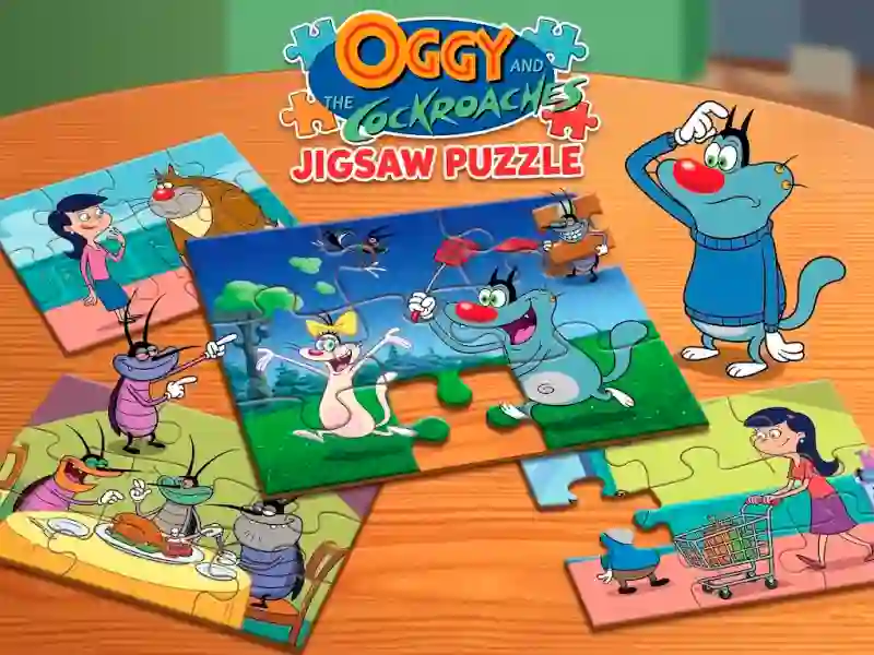 Gra Oggy and the Cockroaches Jigsaw Puzzle w Internecie