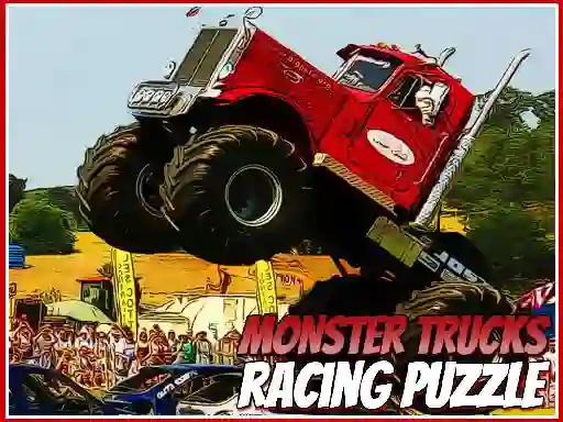 Gra Monster Trucks Racing Puzzle w Internecie