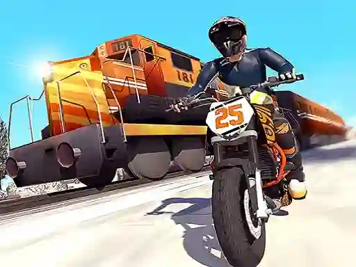 Gra Trail Bike vs Train Race w Internecie