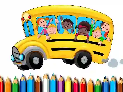 Gra School Bus Coloring Book w Internecie