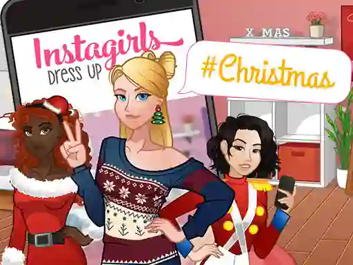 Gra InstaGirls Christmas Dress Up w Internecie