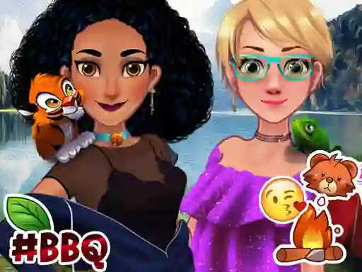 Gra Jasmine & Rapunzel on Camping w Internecie