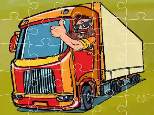 Gra Semi Trucks Jigsaw w Internecie