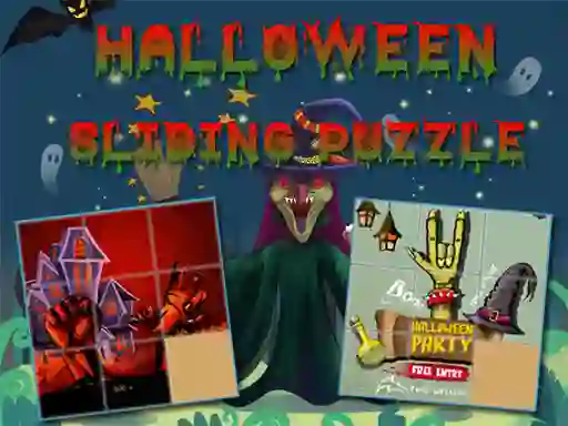 Gra Halloween Sliding Puzzle w Internecie