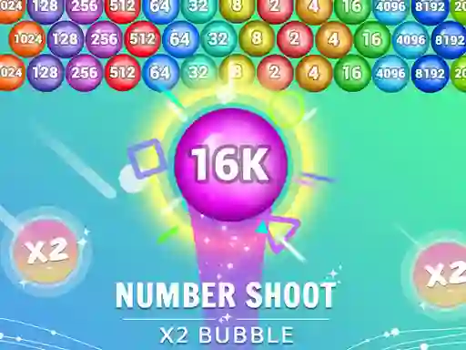 Gra Number Shoot x 2 bubble w Internecie