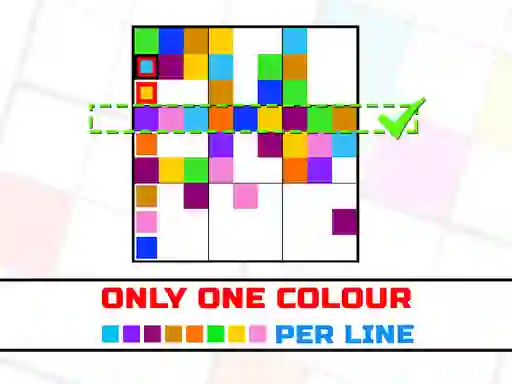 Gra Only one color per line w Internecie