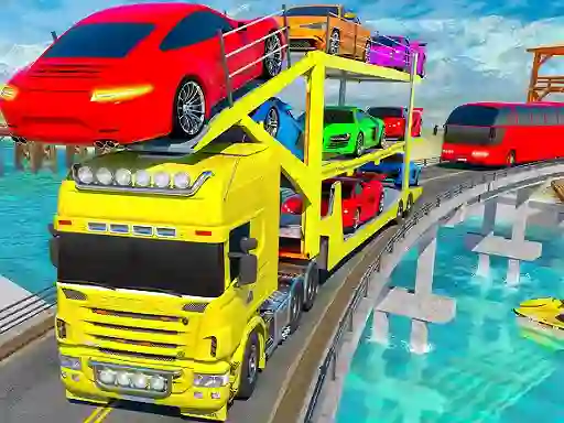 Gra Crazy Mega Car Transport Truck Game w Internecie