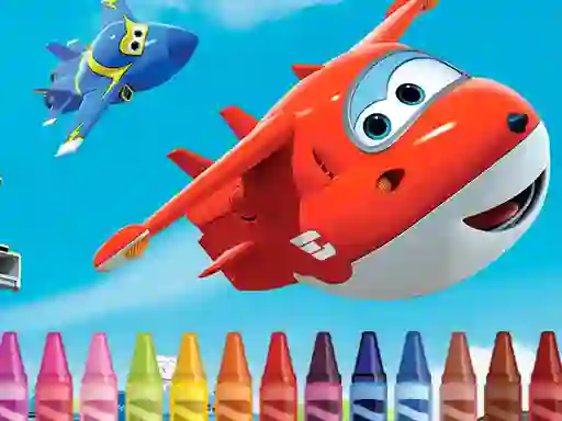 Gra Superwings Coloring w Internecie