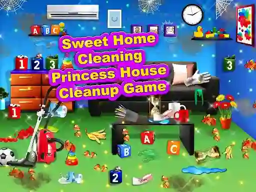 Gra Sweet Home Cleaning: Princess House Cleanup Game w Internecie