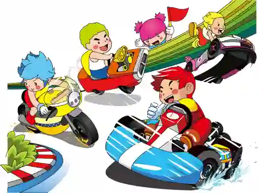 Gra Cartoon Kart Puzzle w Internecie