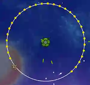 Gra Orbit Avoider w Internecie