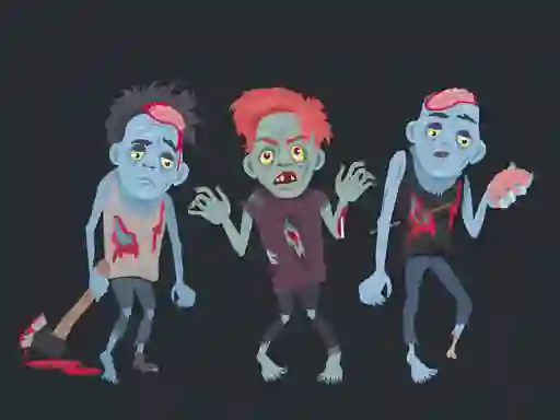 Gra Zombies and Skeletons Coloring w Internecie