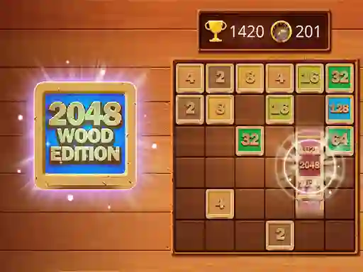 Gra 2048 Wooden Edition w Internecie