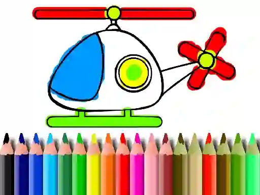 Gra Back To School Helicopter Coloring w Internecie