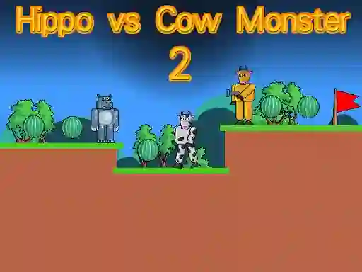 Gra Hippo vs Cow Monster 2 w Internecie