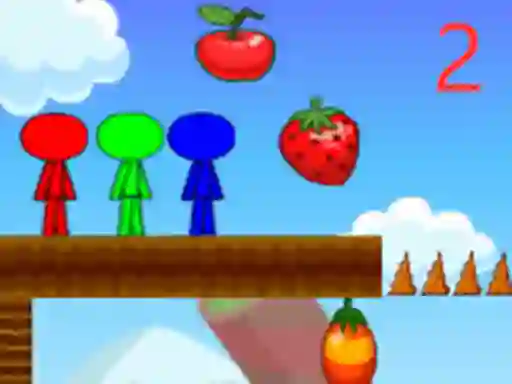 Gra Stickman Bros In Fruit Island 2 w Internecie