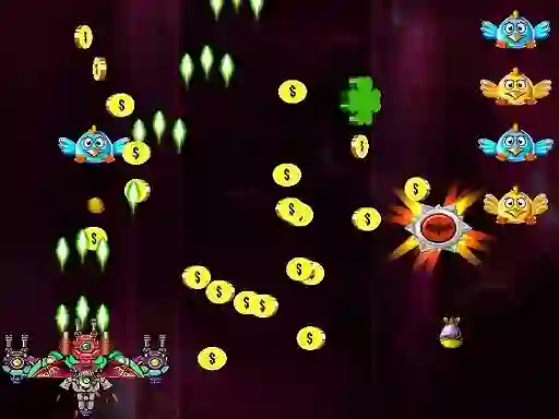 Gra Space Attack Chicken Invaders w Internecie