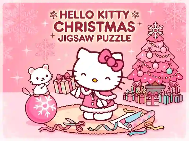 Gra Hello Kitty Christmas Jigsaw Puzzle w Internecie