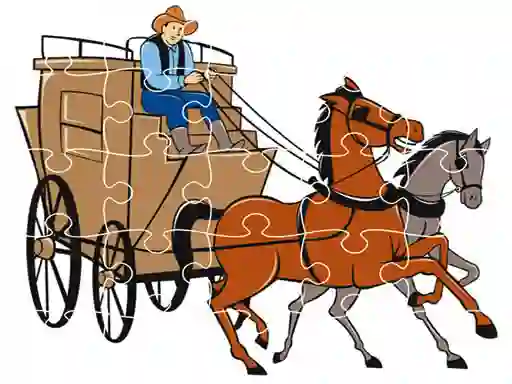 Gra Wagons Jigsaw w Internecie