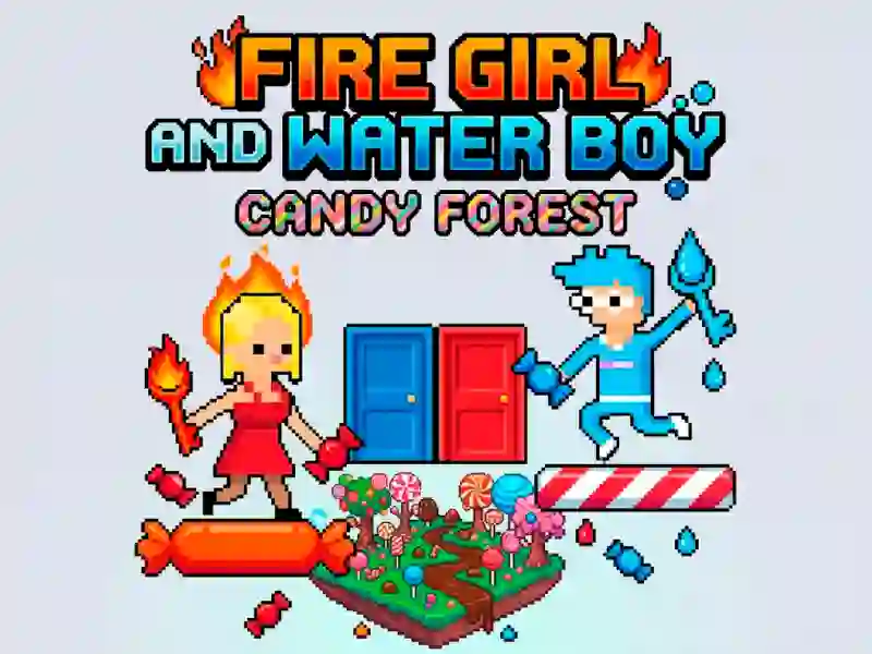 Gra Fire Girl and Water Boy Candy Forest w Internecie