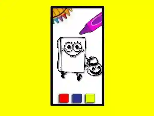 Gra SpobgeBob Halloween Coloring Book w Internecie
