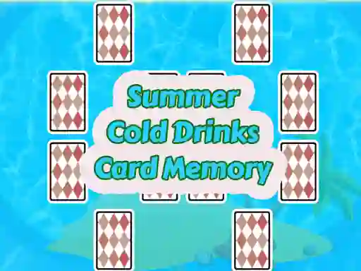 Gra Summer Cold Drinks Card Memory w Internecie