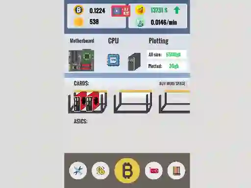 Gra Bitcoin Clicker w Internecie