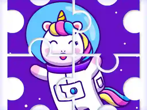 Gra Cute Rainbow Unicorn Puzzles w Internecie
