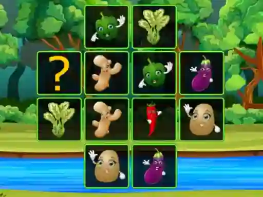 Gra Vegetable Cards Match w Internecie