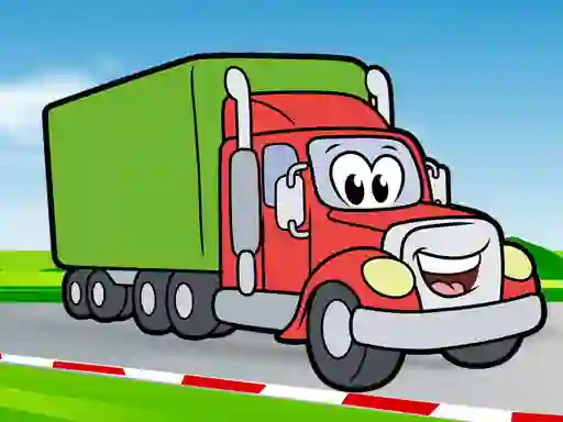 Gra Happy Trucks Coloring w Internecie