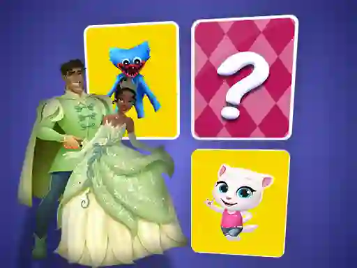 Gra The Princess and the Frog Memory Card Match w Internecie