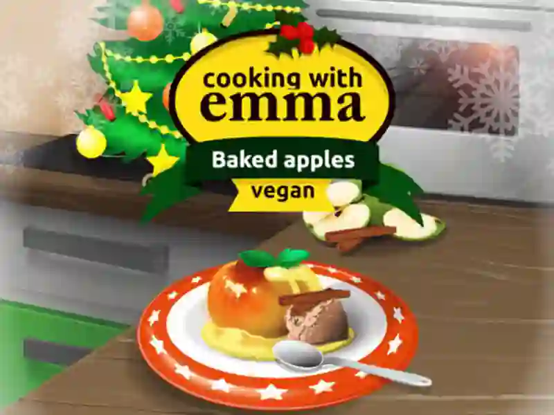 Gra Cooking with Emma Baked Apples vegan w Internecie