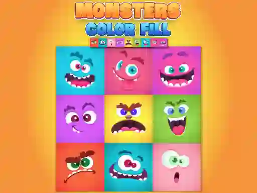 Gra Monsters Color Fill w Internecie