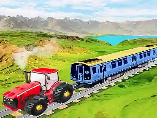 Gra Chained tractor towing train w Internecie