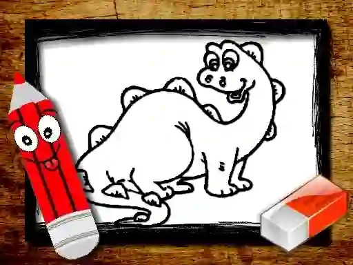 Gra Back To School: Dinosaur Coloring Book w Internecie